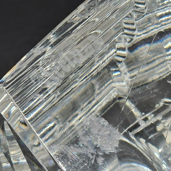 Waterford Crystal Mantle Clock With Roman Numerals Glass Vintage Style JJ3821 - Picture 12 of 16